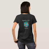 Myasthenia gravis Blauwgroen bewustzijnslint T-shirt (Achterkant volledig)