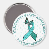 Myasthenia Gravis blijft een sterke bewustwording Magneet (Voorkant / Achterkant)