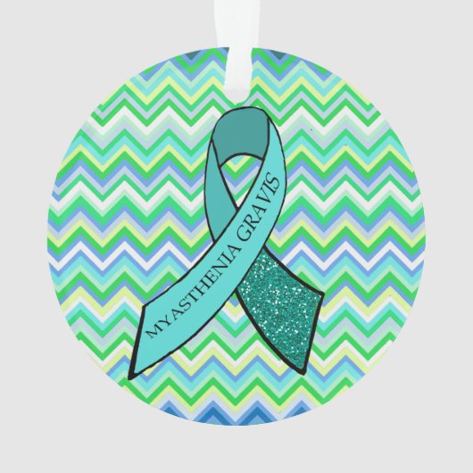 Myasthenia Gravis Flocon de neige Ornement de Noël (dos)