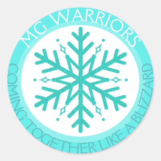 Myasthenia gravis Geen twee sneeuwvlokken sticker (Voorkant)