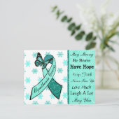 Myasthenia Gravis Hope Butterfly Ribbon Carte Post (Debout devant)