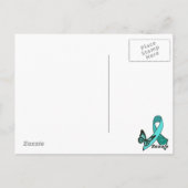 Myasthenia Gravis Hope Butterfly Ribbon Carte Post (Dos)