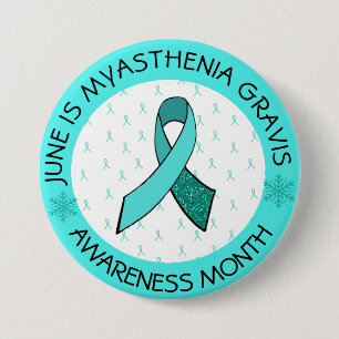 Myasthenia Gravis Hope Button Butterfly