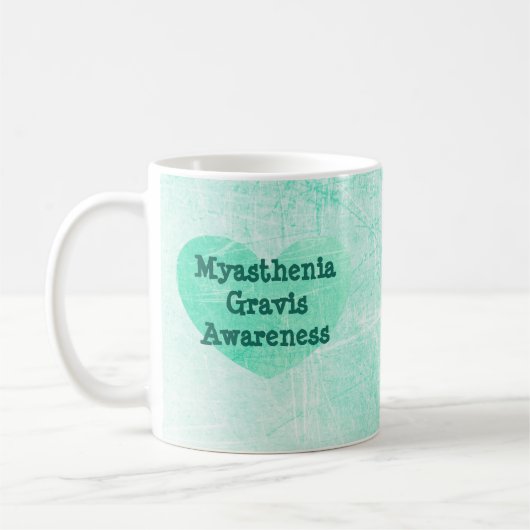 Myasthenia Gravis MG Awareness Coffee Mok Blauwgro (Links)
