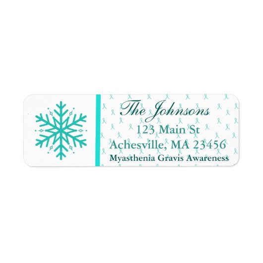 Myasthenia Gravis Return Address Labels (Voorkant)