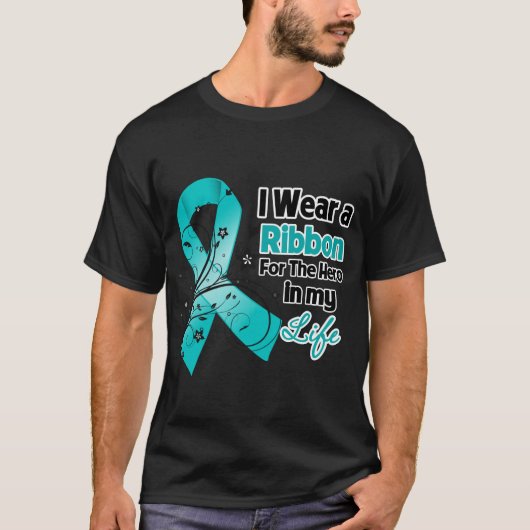 Myasthenia Gravis Ribbon Hero in mijn leven T-shirt (Voorkant)