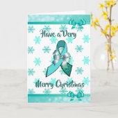 Myasthenia Gravis Salutation Carte de Noël (Fleur jaune)