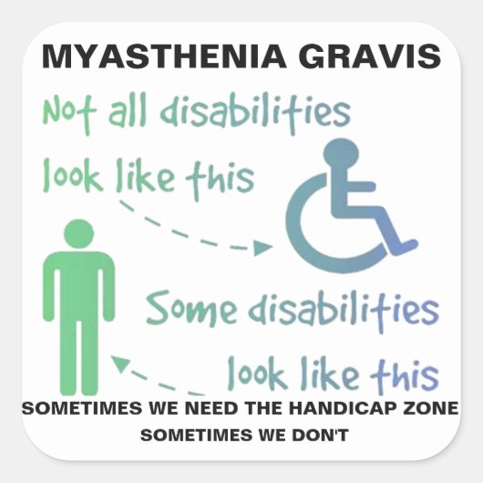 Myasthenia Gravis STICKER (Devant)