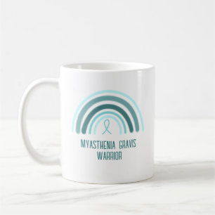 Myasthenia Gravis Warrior Rainbow en Ribbon Koffiemok