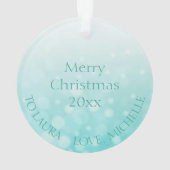 Myasthenia Gravis Warrior Snowflake Kerstmis Ornament (achterkant)