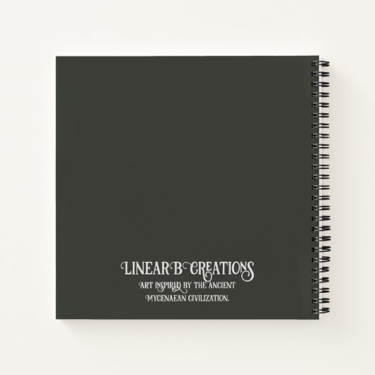 Myceense Grieks geïnspireerd Gossips Notitieboek (Achterkant)