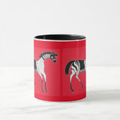 Mycène Grec Inspiré Cheval Rouge Mug (Centre)