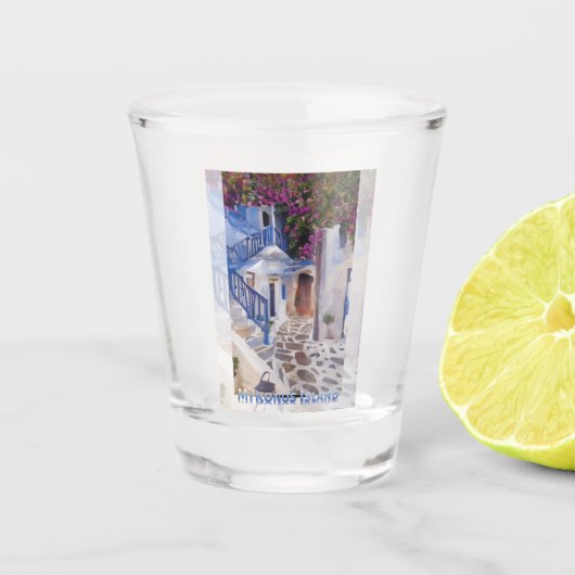 Myconos Shot Glas (Voorkant)