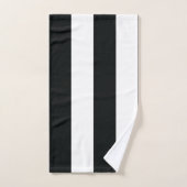 Mydeas | Bandes larges noires et blanches (Serviette à main)