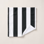 Mydeas | Bandes larges noires et blanches (Gant de toilette)