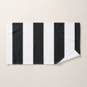 Mydeas | Bandes larges noires et blanches (Serviette à main)