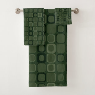 Mydeas Carrés rétro sombres et verts