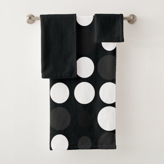 Mydeas | Points rétro gris noir et blanc (En situation)