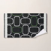 Mydeas | Rectangles vertes noir et blanc (Serviette à main)
