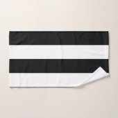 Mydeas | Zwarte en witte brede strepen Bad Handdoek (Handdoek)