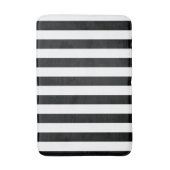 Mydeas | Zwarte en witte dikke strepen Badmat (Voorkant Verticaal)