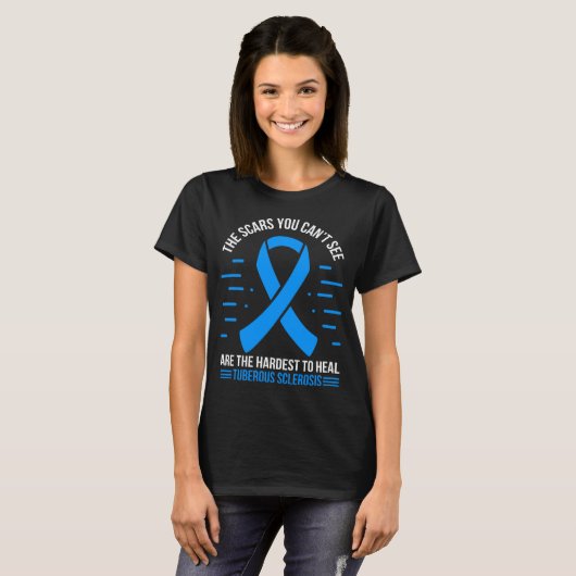 Myelitis Survivor Transverse Myelitis  Ribbon T-shirt (Voorkant volledig)