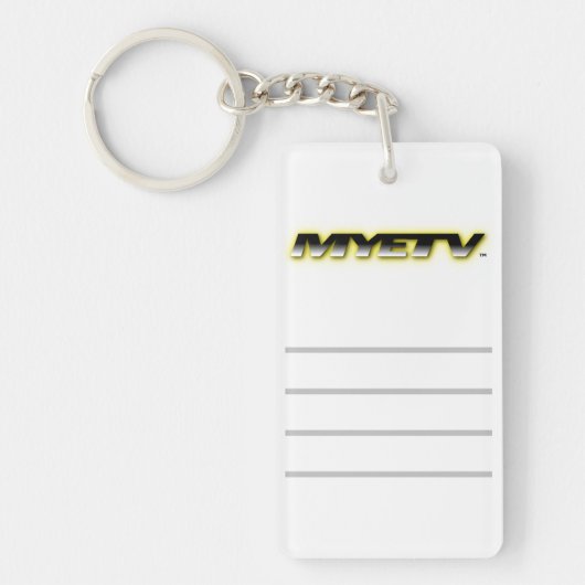 MYETV Acryl Key Ring Sleutelhanger (Voorkant)