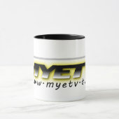 MYETV Mug noir et blanc (simple) (Centre)