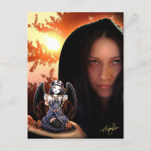 Myka Jelina Art Gothic Angel Briefkaart