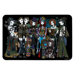 Myka Jelina Art Steampunk Tribal Fairies Magnet Magneet