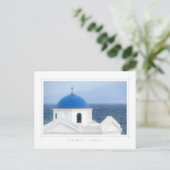 Mykonos - Ag. Carte postale de l'église Nikolaos (Debout devant)