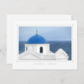 Mykonos - Ag. Carte postale de l'église Nikolaos (Devant / Derrière)