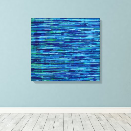 Mykonos beroemd gemaakt door Peter Demopoulos Canvas Afdruk (Insitu (Houten vloer))