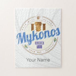 Mykonos Cycladen Griekenland  souvenir Legpuzzel