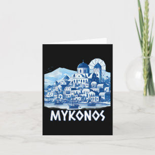 Mykonos eiland Griekenland Griekse souvenir zomer Kaart