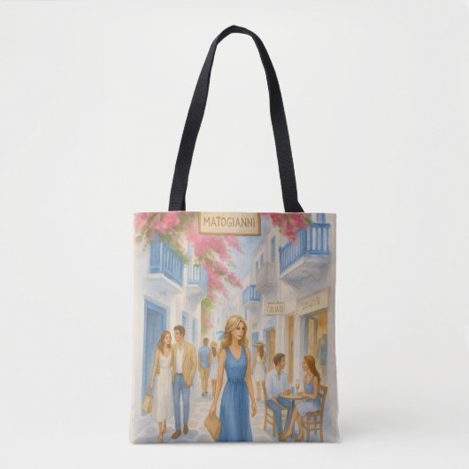 Mykonos, Greece Tote Bag (Voorkant)