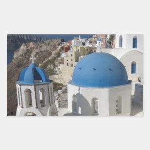 Mykonos Greece Travel Rechthoekige Sticker