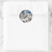 Mykonos Greece Travel Ronde Sticker (Tas)