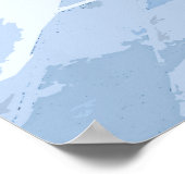 Mykonos Greece Waterverf Digital Painting Poster (Hoek)