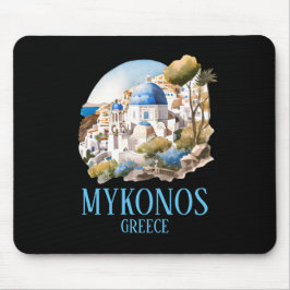 Mykonos Griekenland Grieks eiland Vintage reizen Muismat