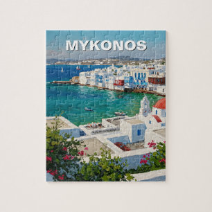 Mykonos Griekenland Griekse eilanden Klein Venetië Legpuzzel