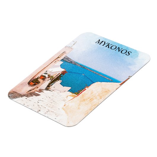 Mykonos Griekenland Ocean Uitzicht Reizen Magneet (Linkerzijde)