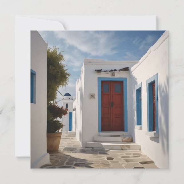 Mykonos Griekenland Reis Briefkaart (Voorkant)