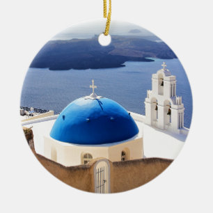 Mykonos Griekenland Reis Europe Toerisme Santorini Keramisch Ornament
