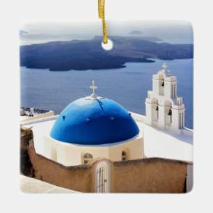 Mykonos Griekenland Reis Europe Toerisme Santorini Keramisch Ornament