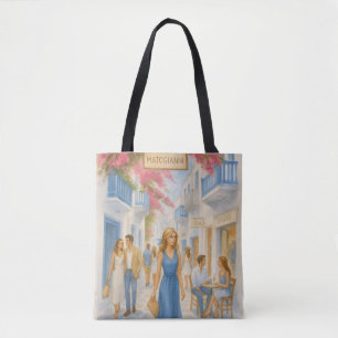 Mykonos, Griekenland Tote Tas