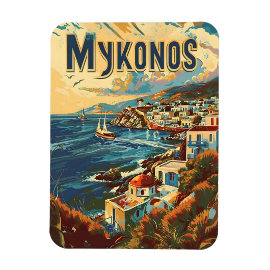 Mykonos magneet (Verticaal)