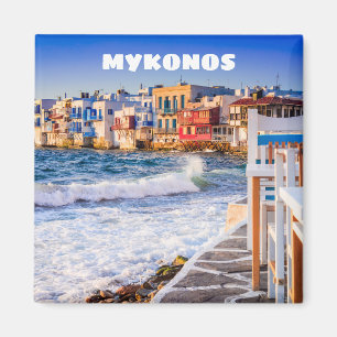 Mykonos magnet met Little Venice Magneet