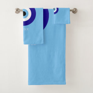Mykonos Muse, blauw Bad Handdoek