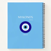 Mykonos Muse, blauw Notitieboek (Achterkant)